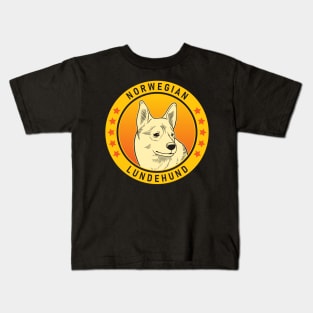 Norwegian Lundehund Dog Portrait Kids T-Shirt